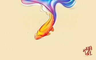 Graphic Design Japan Fish Orange Koi Texture Wallpaper HD
