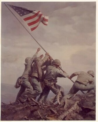 Flag Raising On Iwo Jima Wallpaper