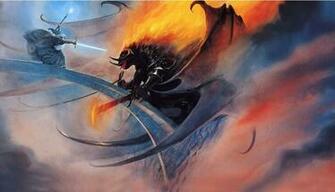 Gandalf Vs Balrog Wallpaper