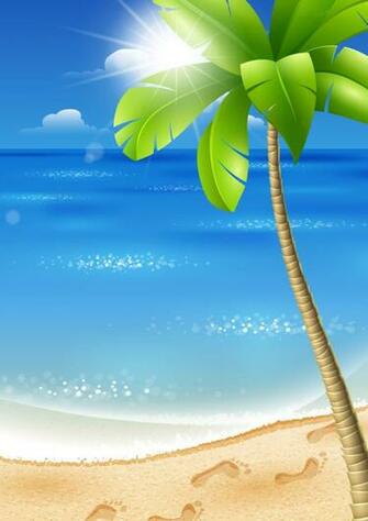 Beautiful Tropical Background Vector