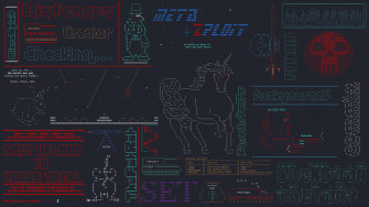 I Made A Wallpaper From The Ascii Art Various Programs R