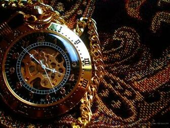 Steampunk Mechanical Clock Watch Bokeh Wallpaper