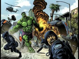 Fondo De Pantalla Gratis C Mic Hulk Vs Swat