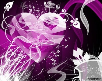 Purple Heart Wallpaper Simple