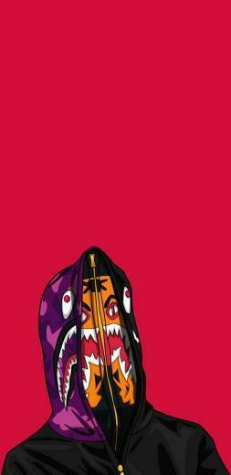 Tiger Bape iPhone Wallpaper Top