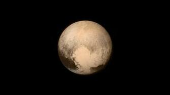 Pluto Planet Space Black Background Wallpaper