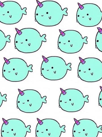Kawaii Narwhal Wallpaper Top Background