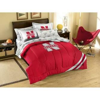 Nebraska Cornhuskers Contrast Full Comforter In A Bag