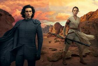 Kylo Ren And Rey In Star Wars The Rise Of Skywalker Wallpaper HD