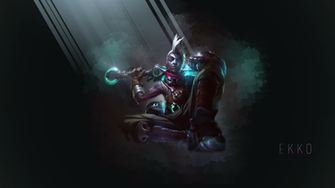 Ekko Fan Art League Of Legends Wallpaper