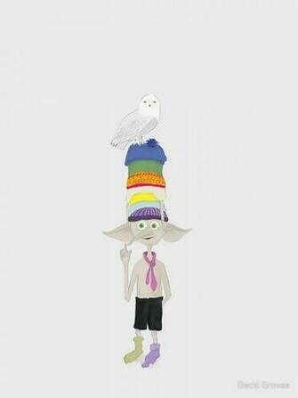 Dobby And Hedwig Background Colour S Print By Bexalot
