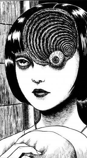 Uzumaki De Junji Ito Phone Wallpaper In Migraine Art