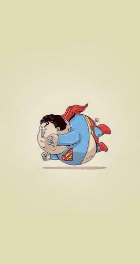 Fat Superman Superheroes iPhone Wallpaper Mobile9 Supreme