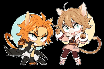 Otp Chibi Nyahs By Cookiehana