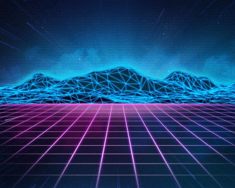 Neon Blue Aesthetic Wallpaper