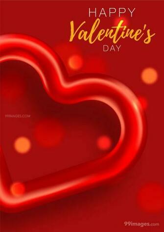 February Happy Valentines Day Romantic Heart