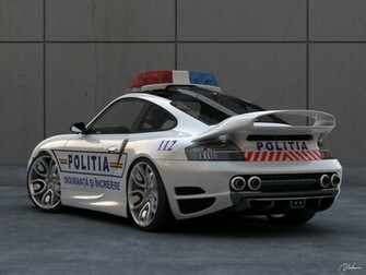 Tuning Police Car Porsche Wallpaper