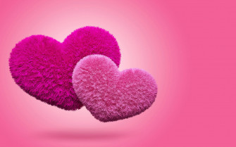 Pink Hearts Background Wallpaper