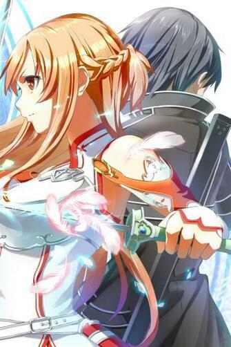 Sword Art Online Asuna Kirito iPhone Wallpaper By Streeteelf On