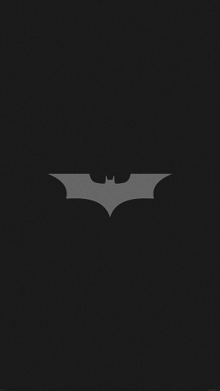 Batman Aesthetic Plain Dark Grey Logo Wallpaper
