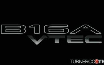 2x B16a Vtec Honda Stickers Decals For Dohc