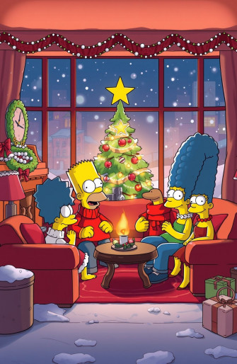 Simpsons Christmas Wallpaper