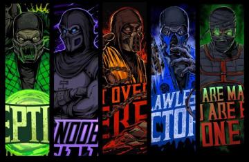 Mk Ninjas Mortal Kombat Characters Art