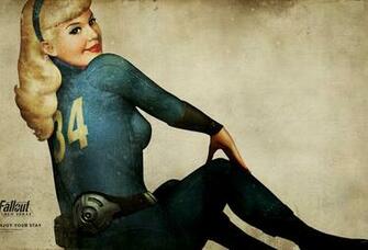Wallpaper Fallout New Vegas Girl Vault Art Desktop