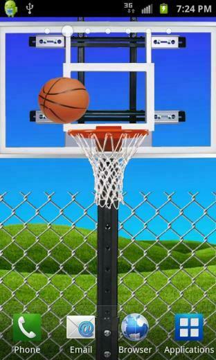 Basketball Live Wallpaper Screenshot