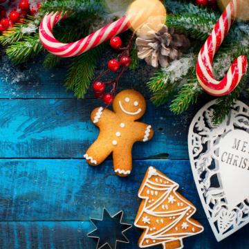 Christmas Berry Cookies Decorative X Mas Branches