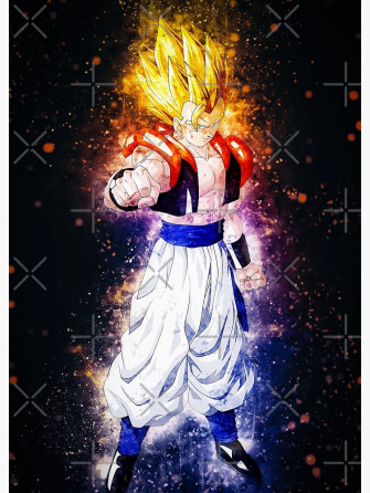 Gogeta Dragon Ball Fanart Poster By Spacefoxart