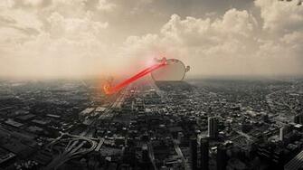 Pusheen Is Attacking The City