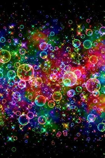 Colorful Bubbles iPhone 4s Wallpaper