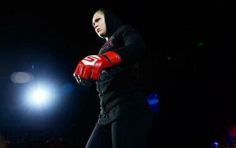 Ronda Rousey Wearing Gloves Widescreen Wallpaper