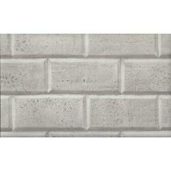 Silver With A Sheen Faux Subway Tile Wallpaper All Walls