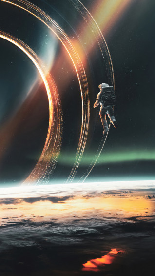 Space Black Hole Astronaut Wallpaper 4k HD Pc