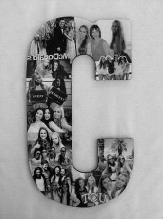 Custom Photo Collage Letter Girlfriend Gift College Dorm Room