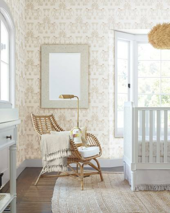 Kalahari Wallpaper With Image Rattan Chair Decor