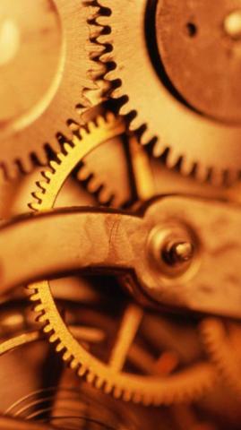 Scientific Mechanical Gear Macro iPhone Wallpaper
