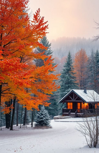 Fall Winter Background Wallpaper