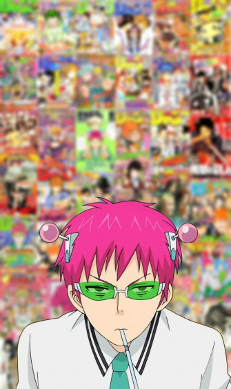 Saiki K Anime Cover Photo Background Monochrome