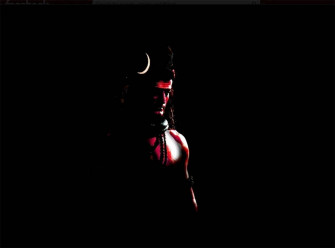 Shiva Black Red Wallpaper