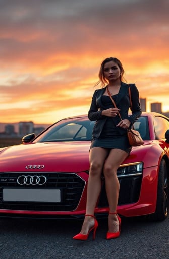 Audi Girl Wallpaper