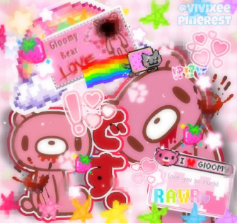 Gloomy Bear Creepy Cute Wallpaper Kawaii Pastel Goth