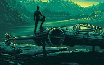 Category Movie Wallpaper Pastel Star Wars X Wing Green Blue