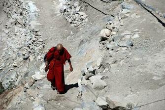 Buddhist Teacher Going To The School Tibetan Wallpaper