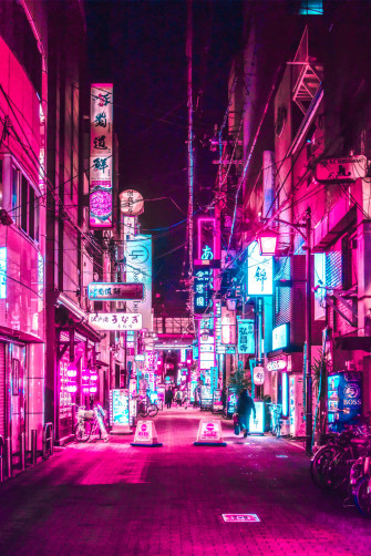 Neon City Aesthetic Wallpaper