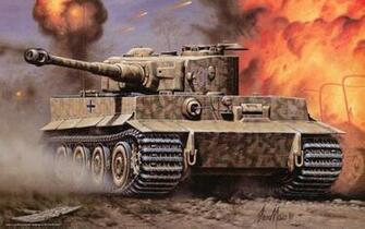 Wallpaper Tiger Tank War Field Desktop In
