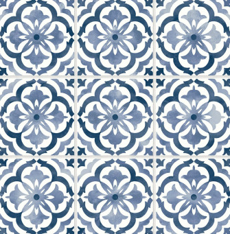 Daisy Bennett Sorento Tile Peel Stick Wallpaper Navy Blue Us