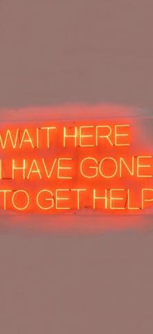 Neon Sign Orange Aesthetic Wallpaper From